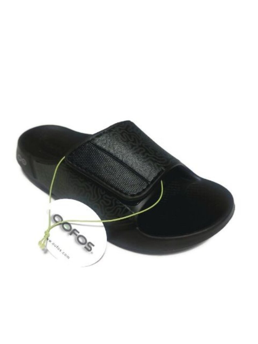 OOFOS Ooahh Sport Flex Limited Recovery Slide Womens Sz 8 Sandal Black Labyrinth